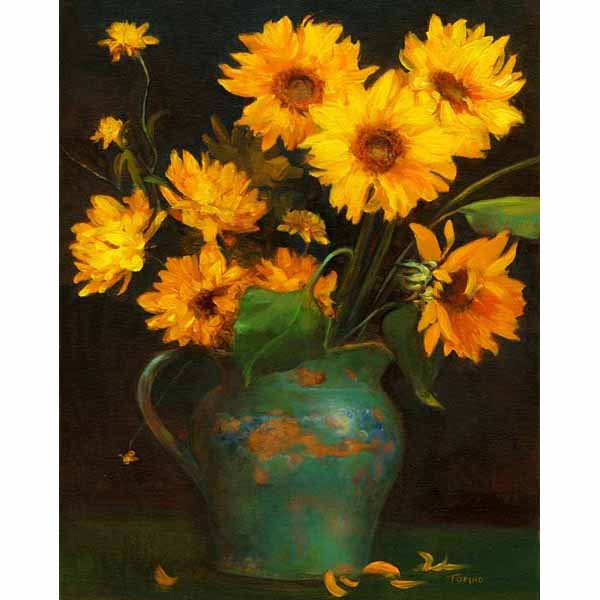Pitcher of Sunflowers SA5175